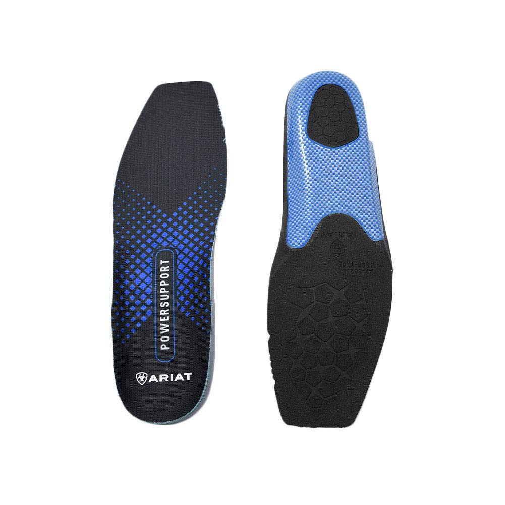 ARIAT Mens Power Support Insole Square Toe, Blue, 15