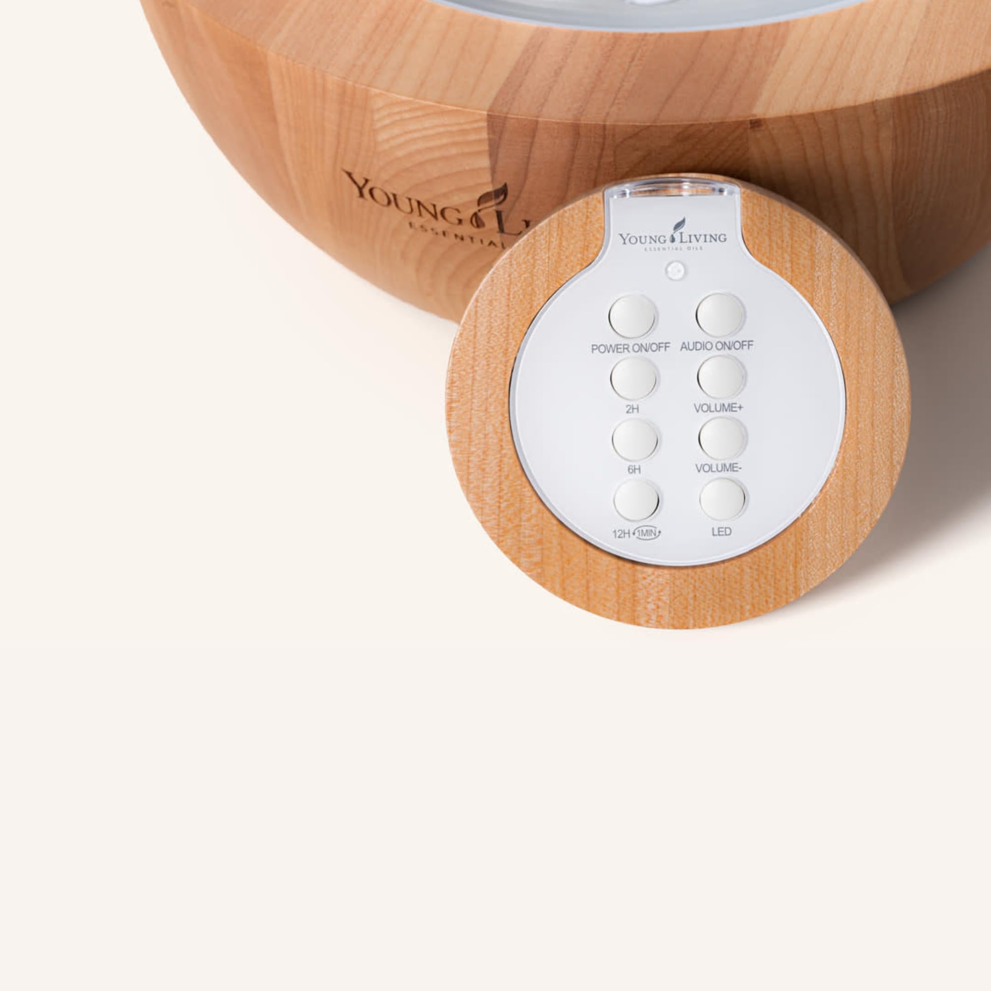 Young Living Essential Oils Aria Ultrasonic Diffuser - Ambience at Home & Spa - Peppermint Oil - Music Tranquil Environment - Ro