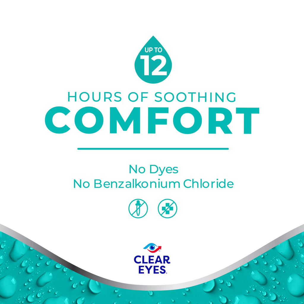Clear Eyes for Sensitive Eyes, Redness Reliever Eye Drops, 0.5 oz