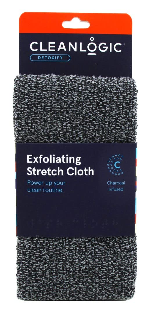 Clean Logic Detox Charcoal Purifying Stretch Wash Cloth (Pack of 3)