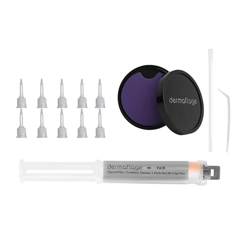 Dermaflage Scar Filler Kit - Medium - Deep Scar Cover and Waterproof Concealer for Acne Scars Wrinkles, and Ice Pick Scars Makeu