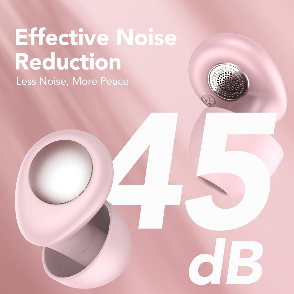 Ear Plugs for Sleeping Noise Cancelling, 45dB Earplugs for Noise Reduction, Reusable Noise Cancelling Ear Plugs Hearing Protecti
