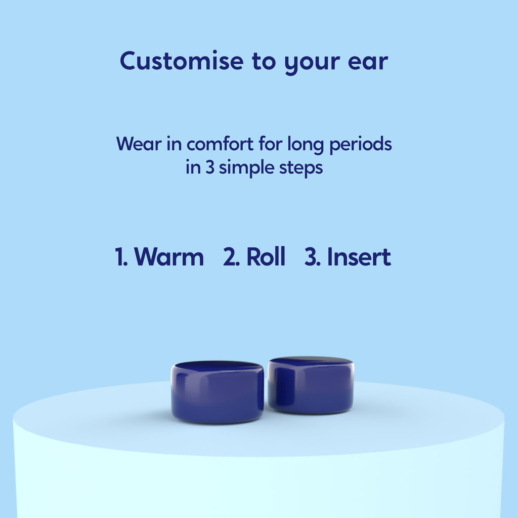 Silicone Ear Plugs for Sleeping by Soundbloc - 1 Year Supply (6 Pairs) - Custom Ear Plugs, Earplugs for Swimming, Soft Ear Plugs