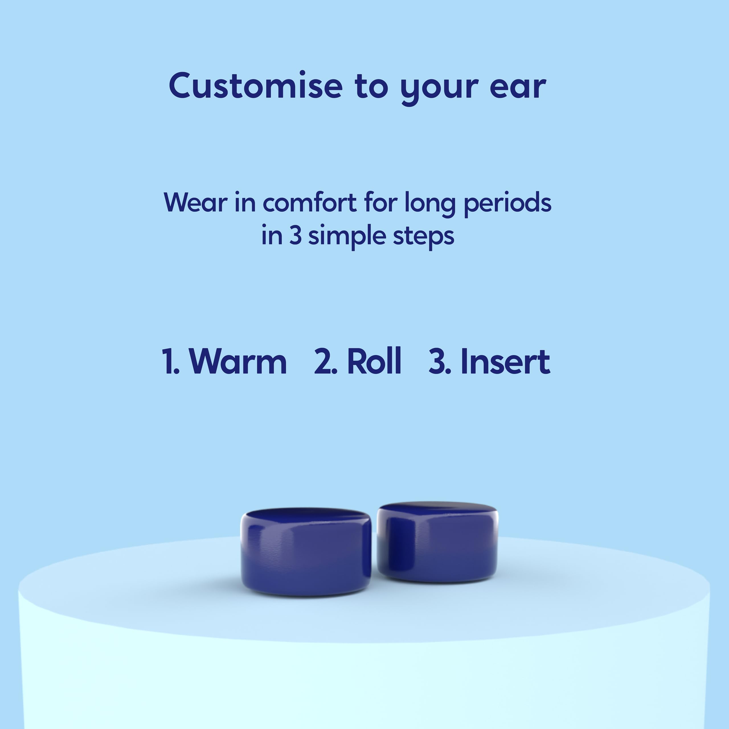 Silicone Ear Plugs for Sleeping by Soundbloc - 1 Year Supply (6 Pairs) - Custom Ear Plugs, Earplugs for Swimming, Soft Ear Plugs