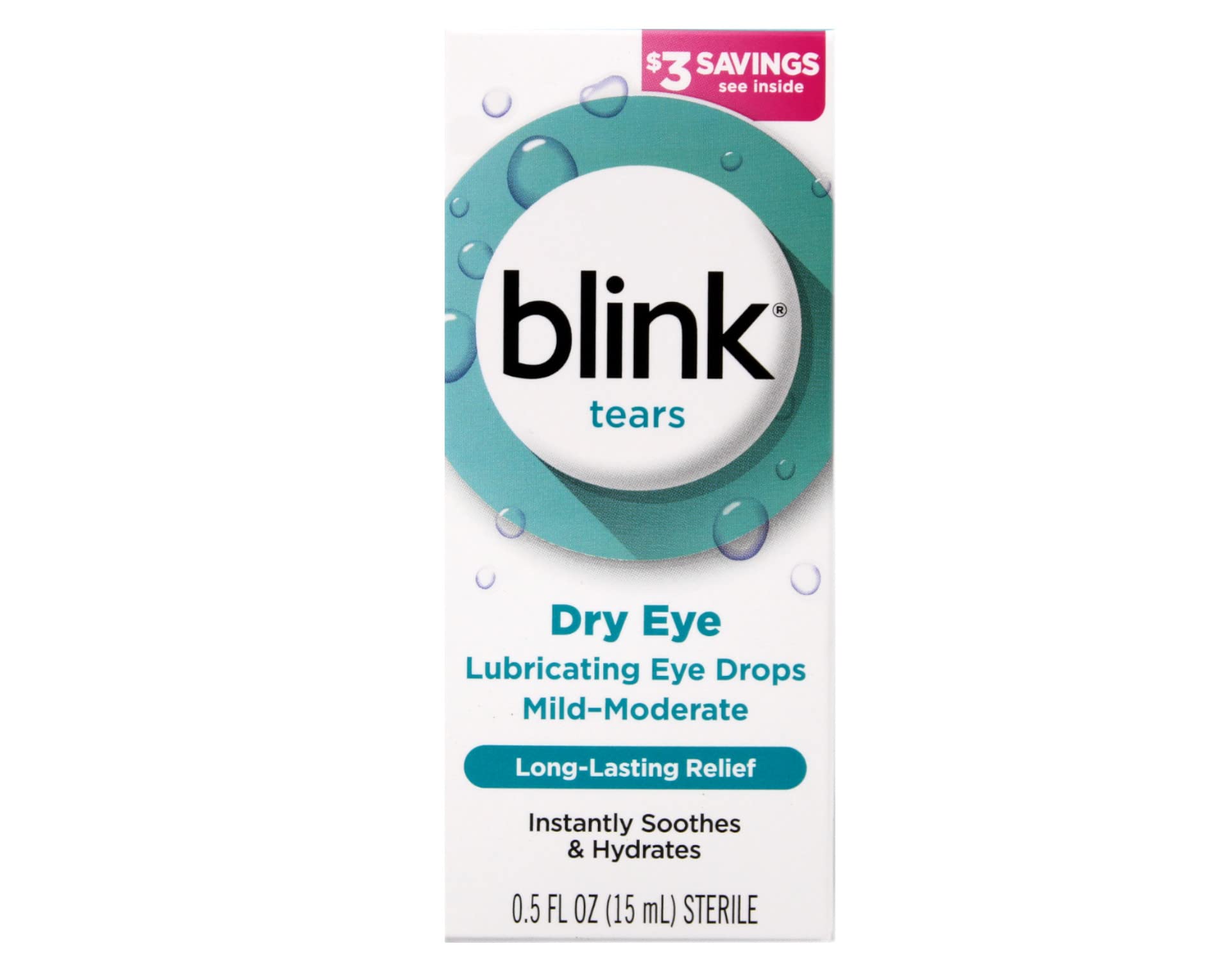 Blink Tears Lubricating Eye Drops, .5 Oz.