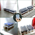 2-Pack Peptide Case for Fridge, 3 mL Vial Holder for Refrigerator, 10-Slot Insulin & Peptide Holder Each, 20 Slots Total, Semi-T
