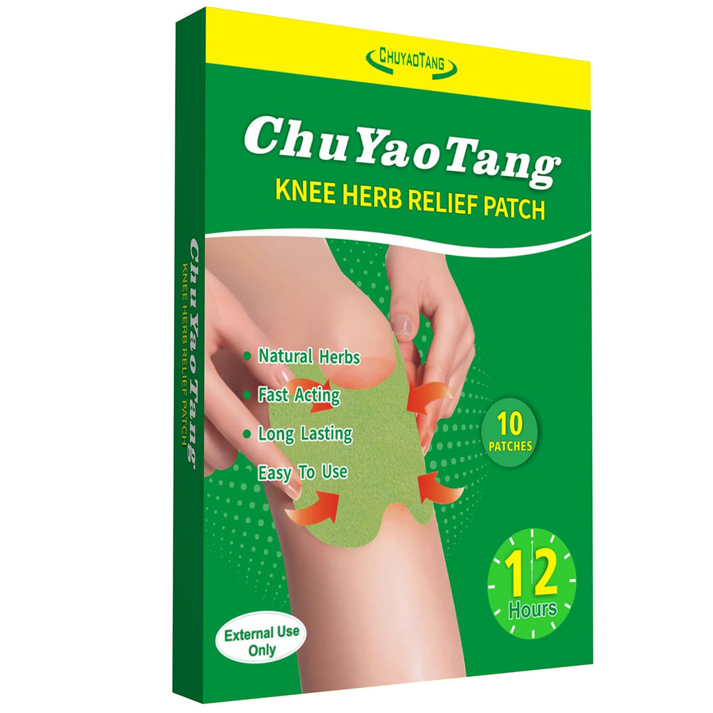 CHUYAOTANG Knee Patches, Heat Patches for Knee, Back,Neck, Shoulder, Ankle, Natural Herbs Patches, Long Lasting and Fast Acting 