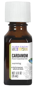 Aura Cacia Essential Oil, Inspiring Cardamom Seed, 0.5 fluid ounce