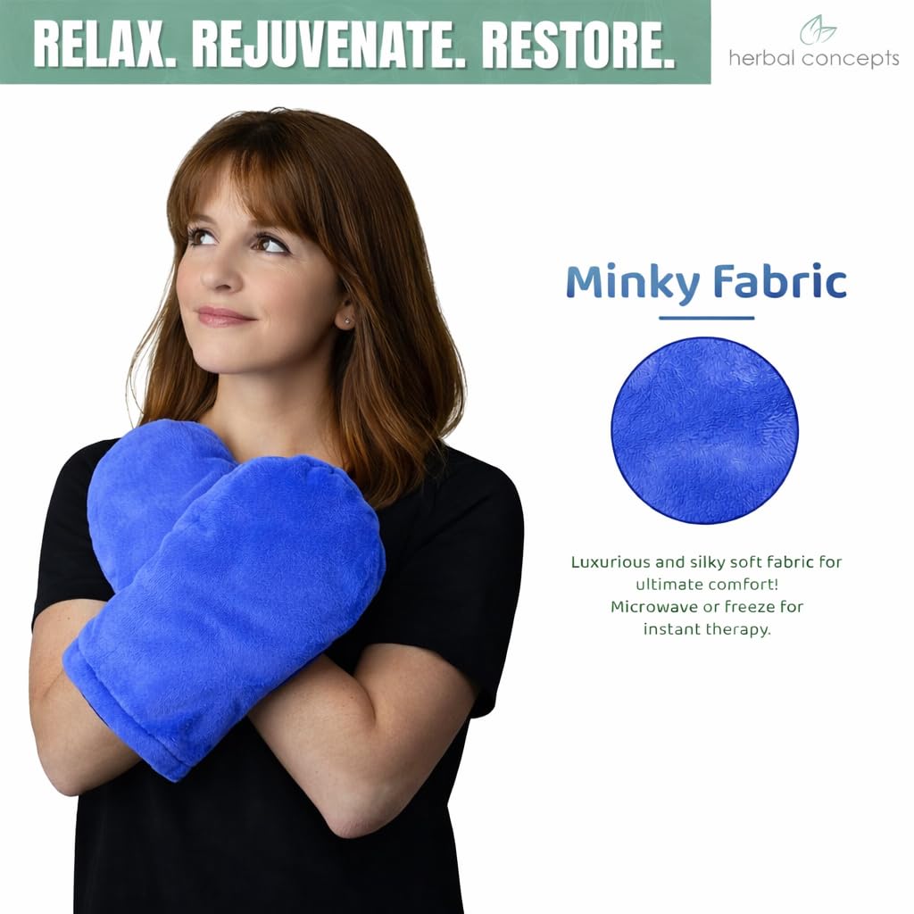 Comfort Mitts Hot/Cold Aromatherapy Microwaveable Hand Wrap for Soothing Relief of Sore Hands and Swelling