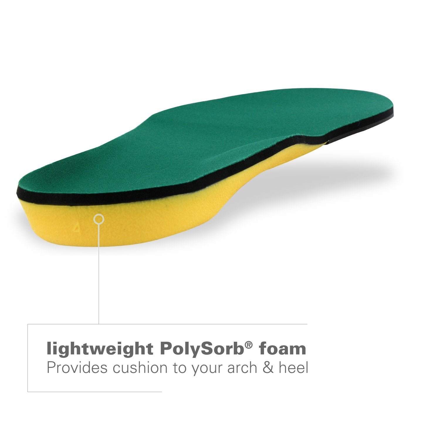 Spenco Polysorb Heavy Duty Maximum All Day Comfort and Support Shoe Insole Womens 5-6.5