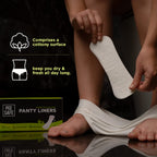 PEESAFE Panty Liners for Women Daily Use with Aloe Vera (Pack of 50 Liners)| Curvy Design for Extra Comfort | Cottony-Soft Surfa