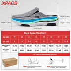 XPACS Mens Ultra Comfort Supportive Slip-Ons Loafers with Arch Support, Elegant Orthopedic Canvas Shoes for Plantar Fasciitis,An