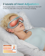 RENPHO Valentine's Day Gifts FSA/HSA Eligible Eyeris 2 Extended-Eye Massager with Heat for Migraines Relief, Heated Eye Mask, Ey