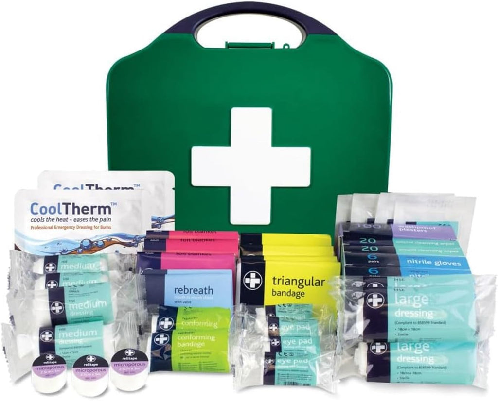 Reliance Medical Large Workplace First Aid Kit (for Ref 348) with Medical Essencials Like Bandages, Dressings, Plasters, Cleanin