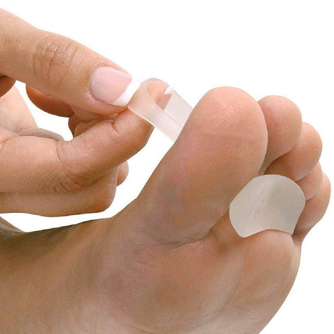 NatraCure Gel Hammer Toe Crest Pads (Left/Right) - 1 Pair - (Toe Straightening Cushion, For Mallet Toes and Overlapping Toes) - 