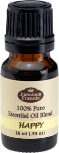 Fabulous Frannie Happy 100% Pure, Undiluted Essential Oil Blend of Bergamot, Grapefruit & Ylang Ylang 10ml (Pack of 1)