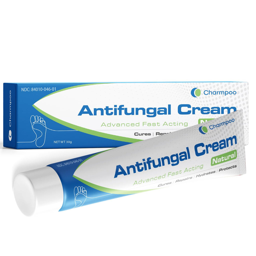 CHARMPOO Antifungal Cream for Foot and Body: Fast Relief Athletes Foot Jock Itch Psoriasis Ringworm Eczema Rashes - Powerful He