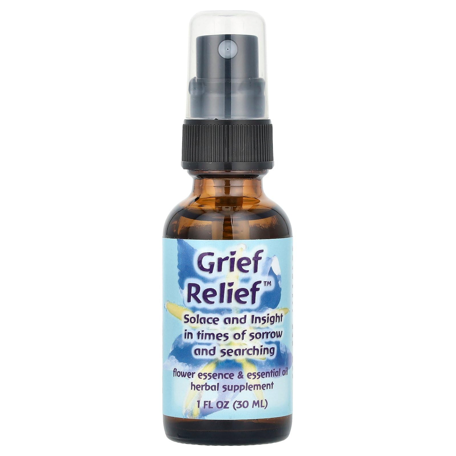 Flower Essence Services Flourishing Formulas Grief Herbal Supplement Spray, 1 Ounce