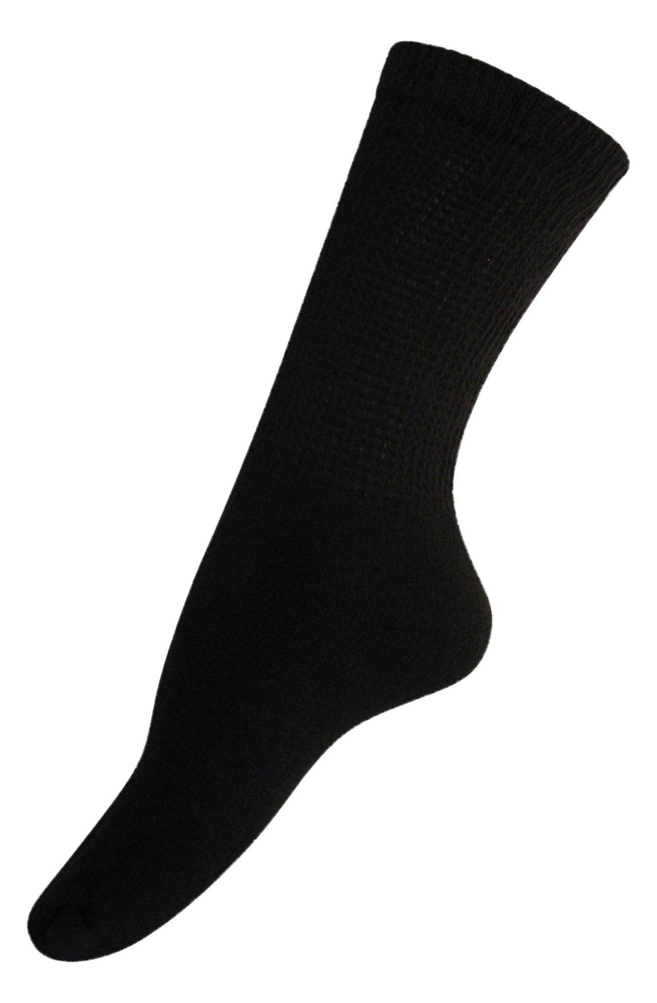Diabetic Mens Crew Socks (3 Pack) 10-13, Brown, Made in The USA