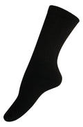 Diabetic Mens Crew Socks (3 Pack) 10-13, Brown, Made in The USA