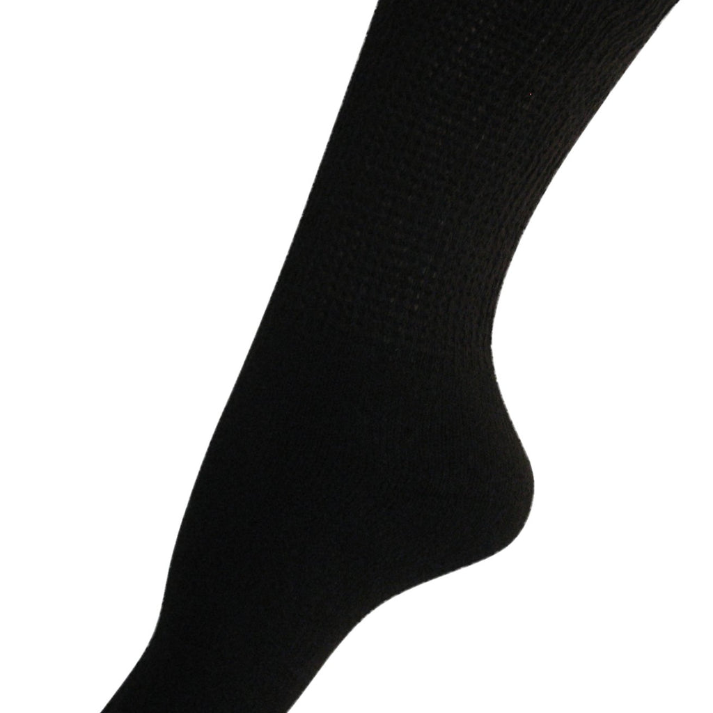 Diabetic Mens Crew Socks (3 Pack) 10-13, Brown, Made in The USA
