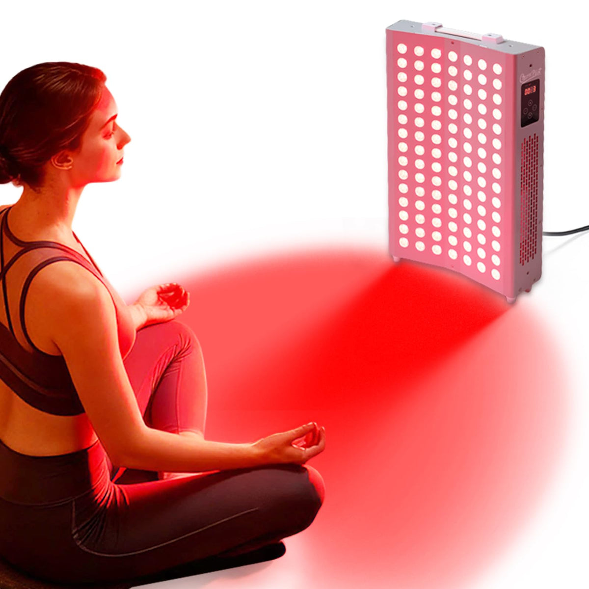 Curved Red Light Therapy Panel, 105 LEDs, NearInfrared Light Device