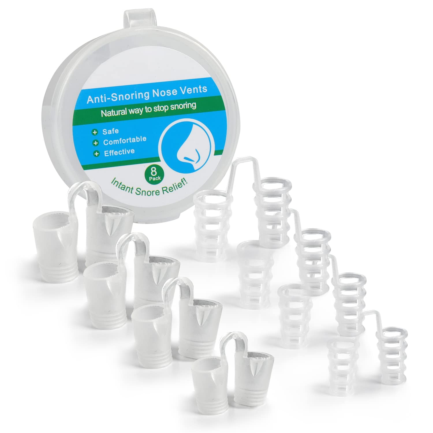Anti Snoring Nose Vent Nasal Cones Nasal Dilator to Stop Snoring Effective Snore Stopper Anti Snoring Devices Easy to Use Snorin