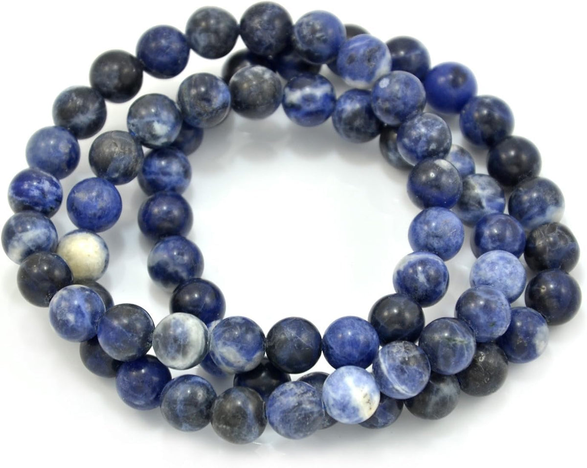 LUCK AGATE SODALITE beaded Bracelet Stretch Elastic,8mm Beaded Bracelets For Women Men  Healing Crystal Bracelet  Adjustable S