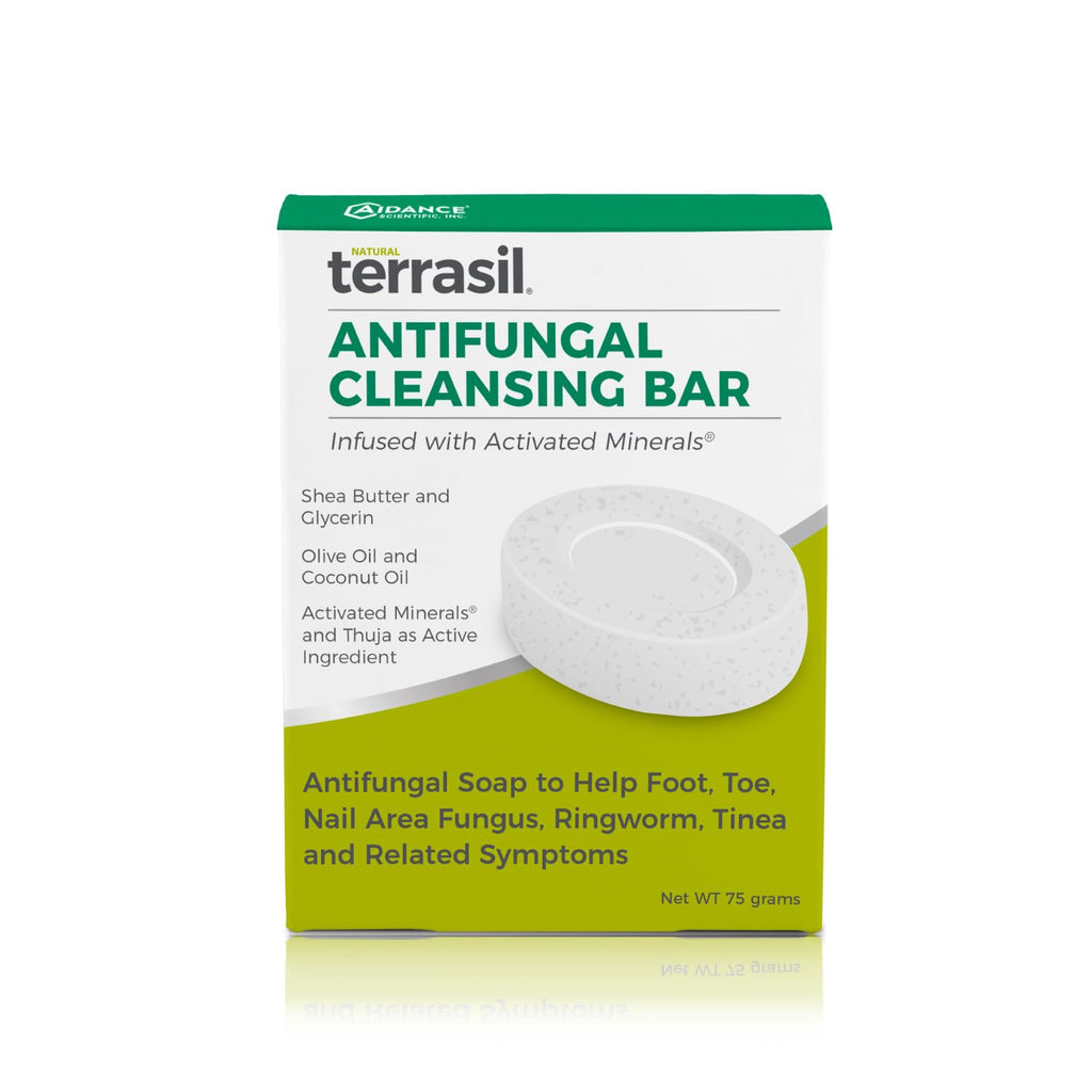 terrasil Antifungal Soap, Care & Relief of Jock Itch, Athletes Foot, Yeast Infection, Ringworm & Tinea Symptoms - Natural, Derma