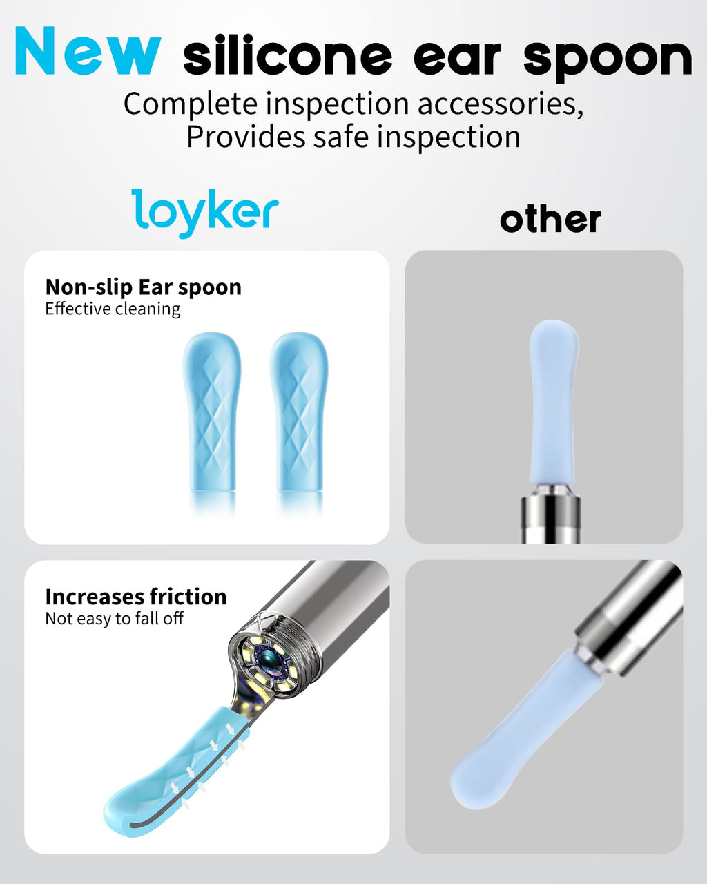 Loyker X6 Ear Wax Removal Tool Camera, Ear Cleaner with Camera, FSA - HSA Store Eligible, 1080P Ear Camera with 6LED Light for E
