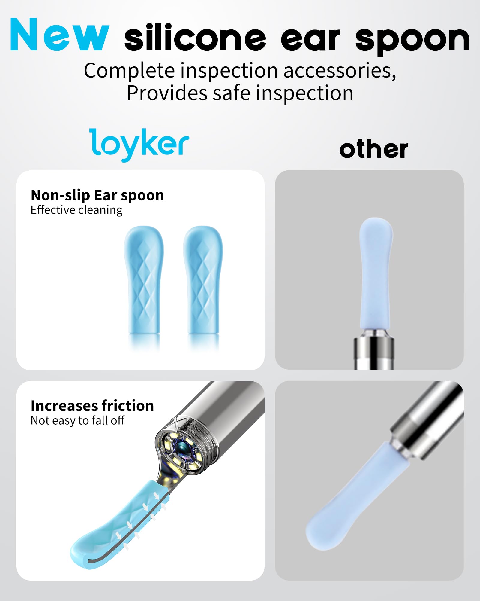 Loyker X6 Ear Wax Removal Tool Camera, Ear Cleaner with Camera, FSA - HSA Store Eligible, 1080P Ear Camera with 6LED Light for E