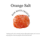Apengshi Orange Salt Raw Crystals 2PCS Natural Rough Rocks Healing Crystal and Stones DIY Raw Stones Meditation Fountain Garden