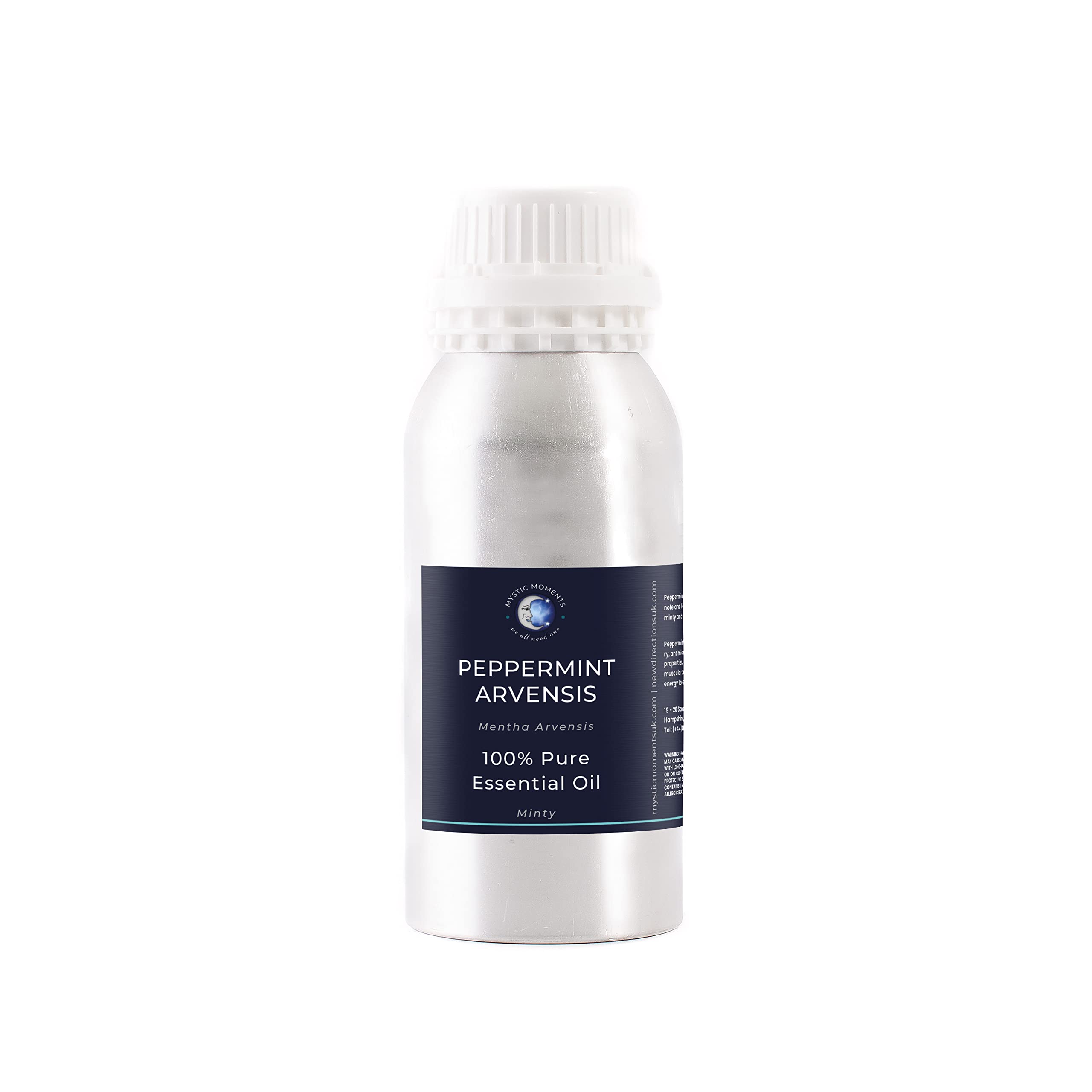 Mystic Moments | Peppermint Arvensis Essential Oil 500g - Pure & Natural Oil for Diffusers, Aromatherapy & Massage Blends Vegan 