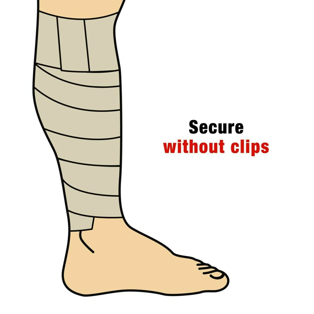 ACE 3 Elastic Bandage Wrap with Hook Closure, Beige, 2 Count