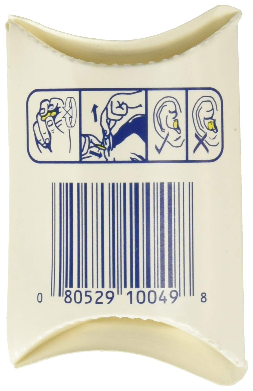 3M 3101103 Ear Classic Small Earplugs in Pillow Paks, PVC Foam, Yellow, 200 Pairs