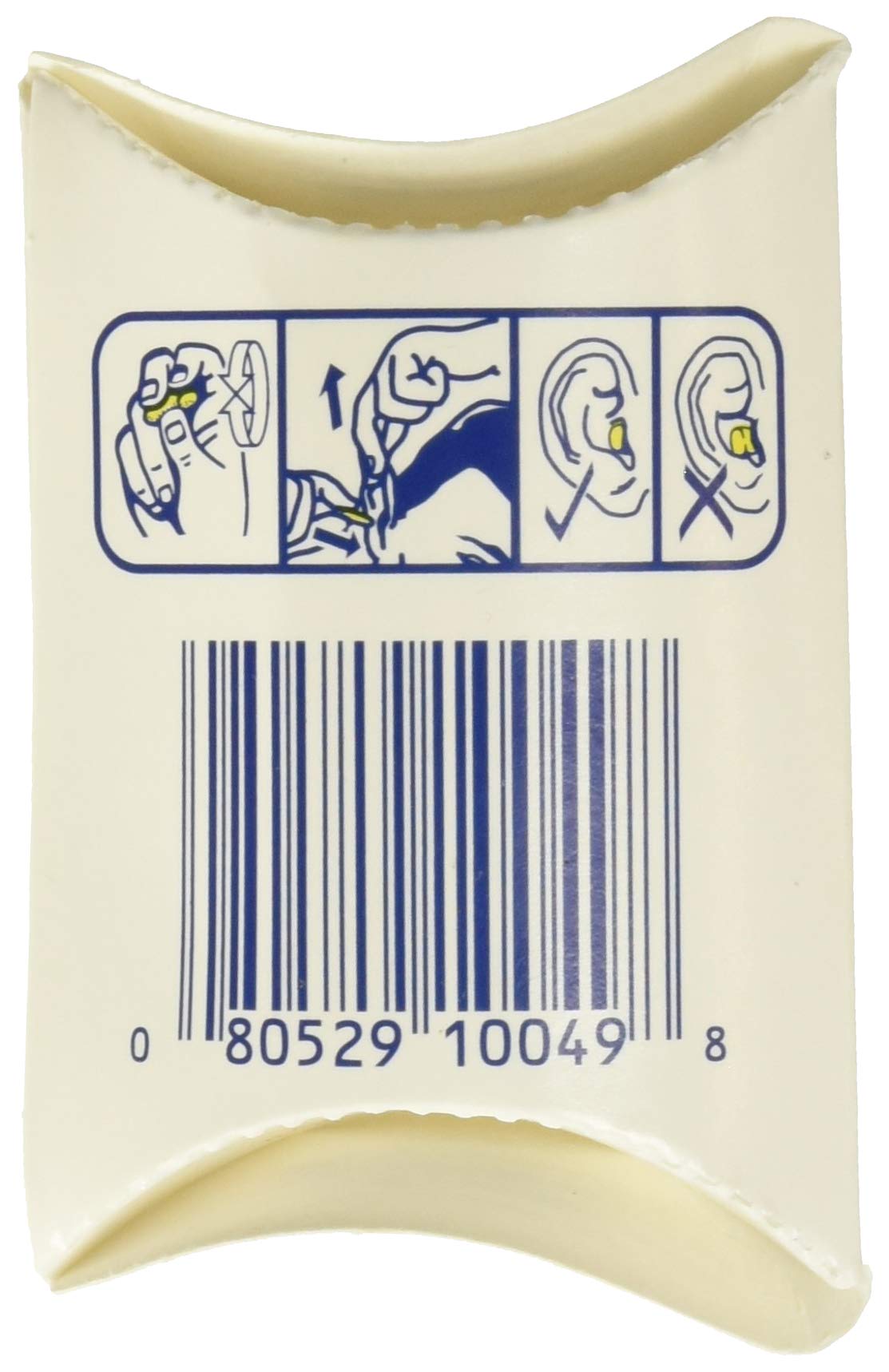 3M 3101103 Ear Classic Small Earplugs in Pillow Paks, PVC Foam, Yellow, 200 Pairs