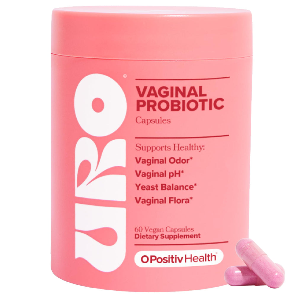 O Positiv URO Vaginal Probiotics for Women pH Balance with Prebiotics & Lactobacillus Probiotic Blend - Vaginal Health Supplemen