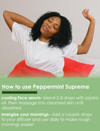 Peppermint Essential Oil (Mentha Piperita) - 16 fl oz (473 ml) Amber Glass Bottle - 100% Pure Essential Oil - GreenHealth