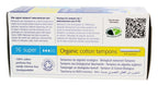 Natracare 9002 Organic All Cotton Tampons with Applicator 16 Count