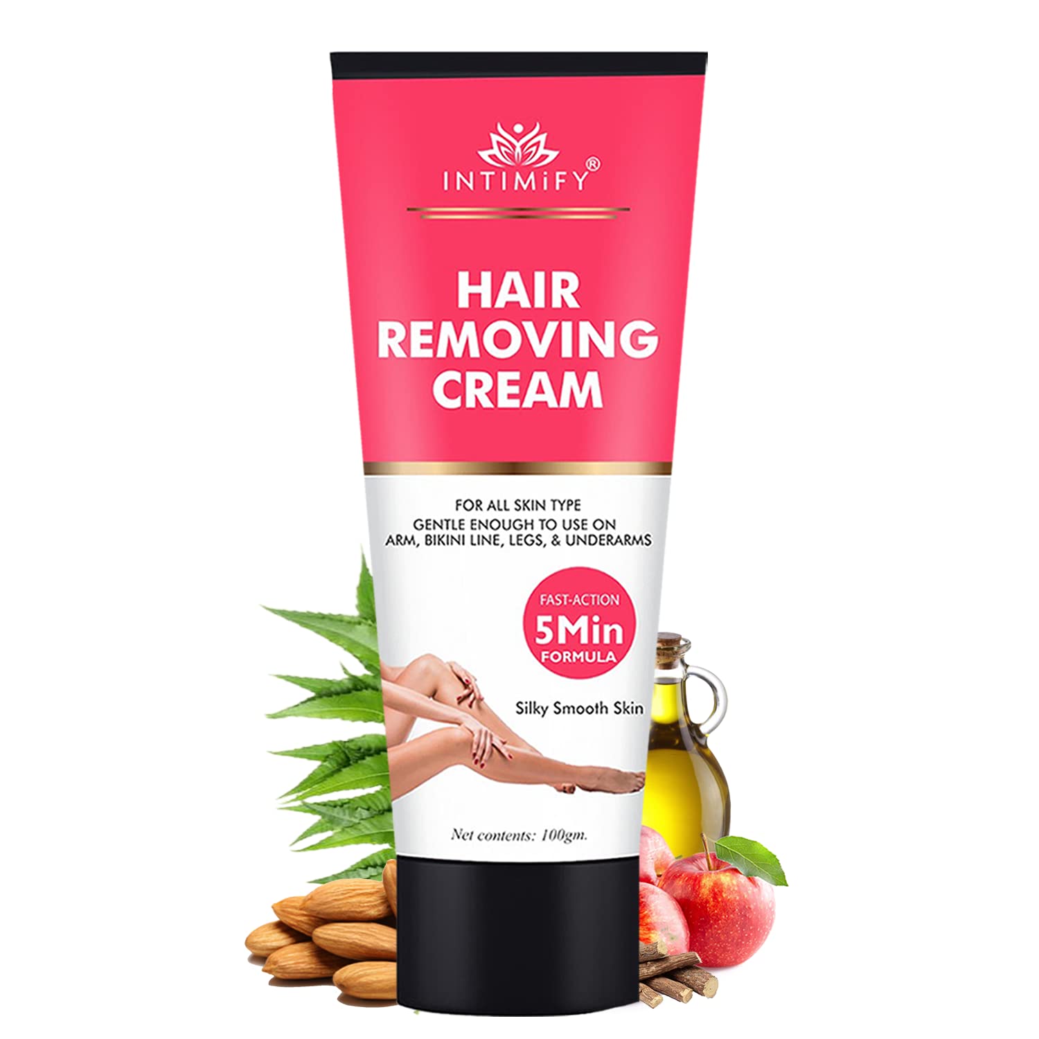 Intimify Hair Removal Cream For Men, Removes Unwanted Hair In Just 5 Minutes For Women