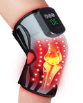 3D Red Light Therapy Knee Brace, 3 Vibration Knee Massager with 660nm 850nm Infrared Red Light, 5000mAh Cordless Electric Heated