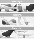 Peanut Massage Ball Roller, Double Lacrosse Ball, Acupoint Myofascial Release Muscle Knot Relaxer Mobility Trigger Point for Phy