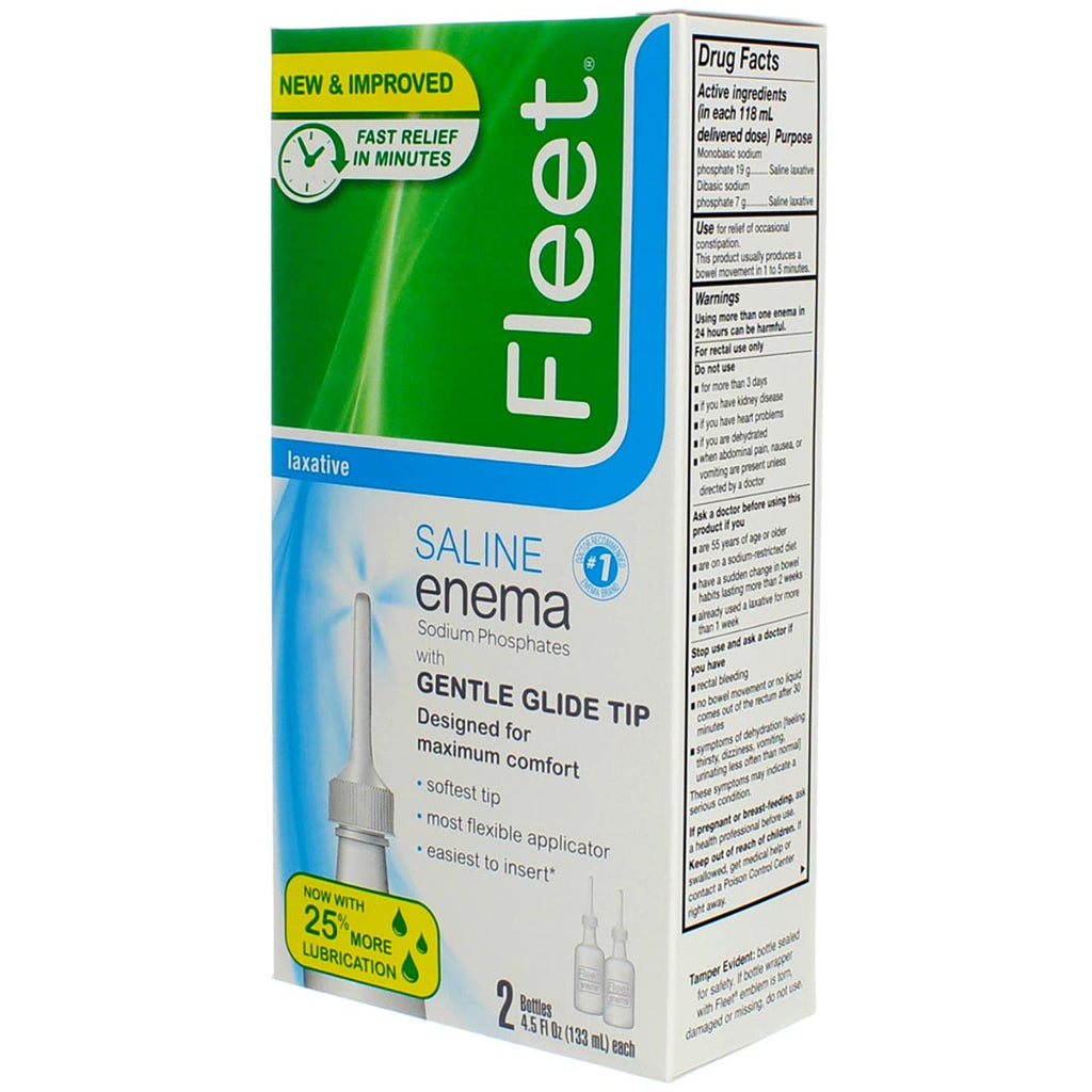 Fleet Saline Enema - Twin Pack (4.5 fl oz)