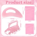 ProSuites 2Pack Fascia Massage Tool,Fascia Blaster for Cellulite Release Pink Resin Body Gua Sha Tool for Waist,Back,Legs,Face
