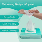 SUNKISS Trustplus Wet Wipes for Adult, Extra Thick 8   x12    Body Cleaning Wipes with Aloe for Elderly Incontinence & Cleansing