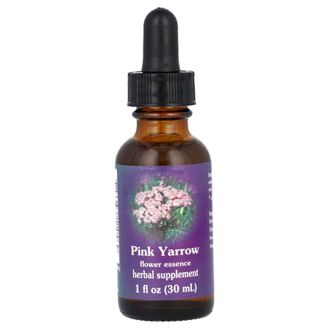 Flower Essence Services Pink Yarrow Dropper Herbal Supplements, 1 Ounce