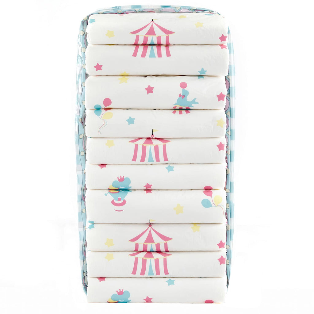 Littleforbig Adult Printed Diaper 10 Pieces - Little Circus (Large 36-46)