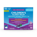Rite Aid Childrens Non-Drowsy Allergy Relief Chewable Tablets, Grape Flavor, Loratadine, 5 mg - 30 Count | Childrens Allergy M