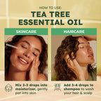 KUKKA essential oils 100% Pure & Natural Tea Tree Oil for Skin, Hair, Toenails, Aromatherapy, & Soap Making Scent (4 fl oz/118 m