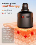 RENPHO Massage Gun Head with Heat and Cool for Model RP-GM171-N1, R-WMG08, Percussion Muscle Massager Attachment, Portable Recha